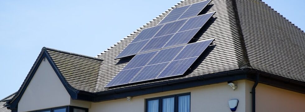 Green Mortgage EPC UK Green mortgage EPC ratings UK - solar panels on house roof