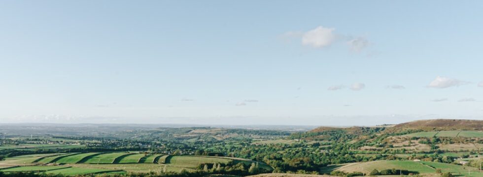 Land finance UK - empty development plot field