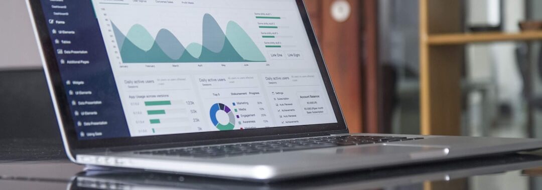 No valuation bridging loan - laptop data analysis dashboard