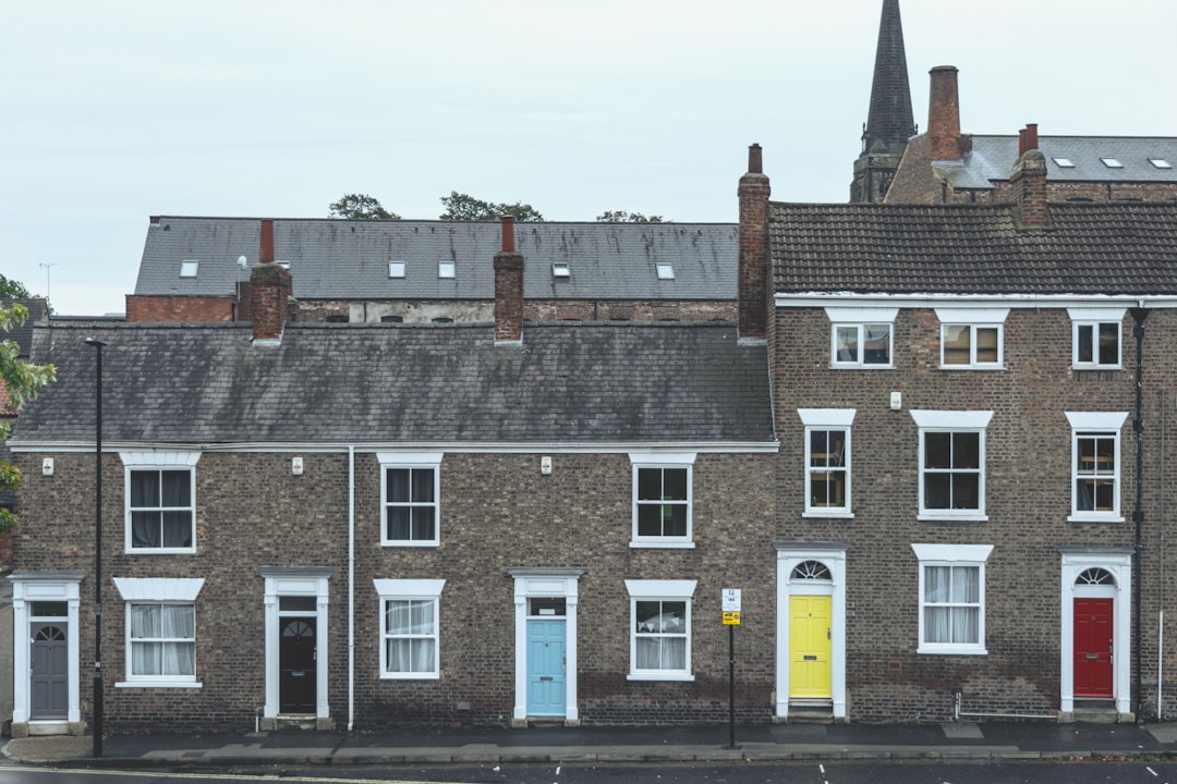 Social housing mortgage - UK residential terraced housing