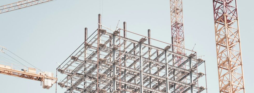 Stretched senior debt development finance UK - steel construction works