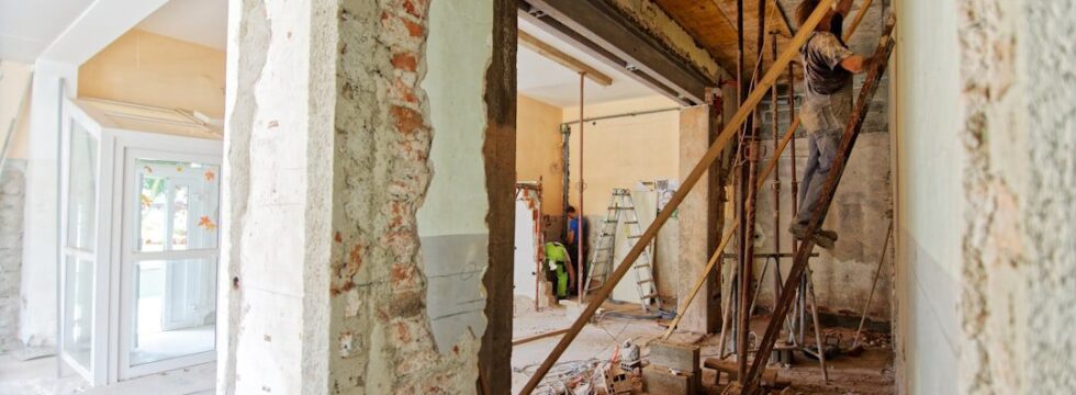 Converting property into HMO UK - house renovation in progress