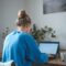 Self-employed contractors income protection UK - freelancer working home office