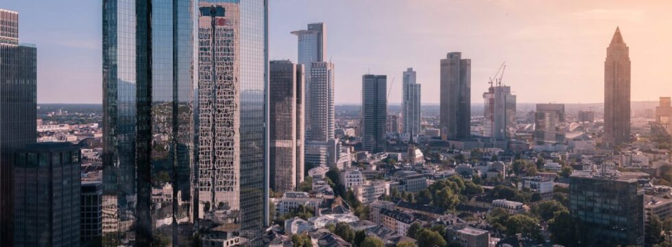 Bridging Loans Germany - Frankfurt Skyline Bridging loans Germany: Frankfurt skyline with the Deutsche Bank towers